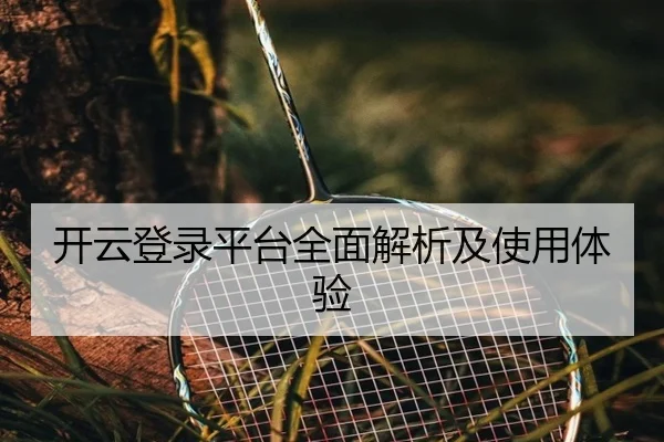 开云登录平台全面解析及使用体验